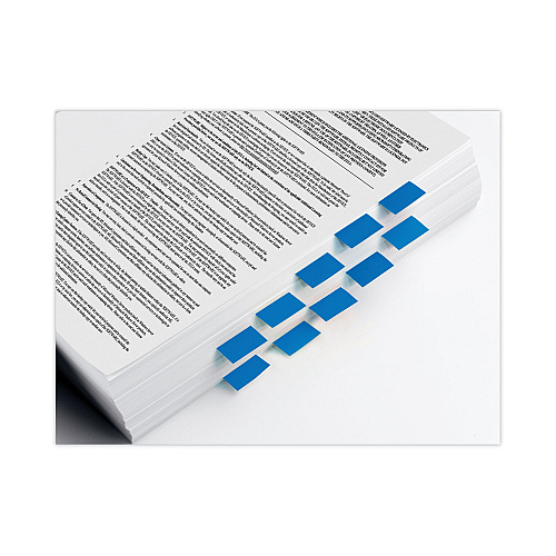 Post-it Page Flags in Desk Grip Dispenser, 1 x 1.75, Blue, 200/Dispenser (680HVBE)