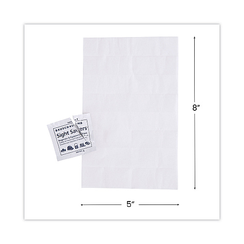 Bausch & Lomb Antibacterial Office Equipment Wet Wipes, Cloth, 5 x 8, Unscented, White, 100/Box (8595)