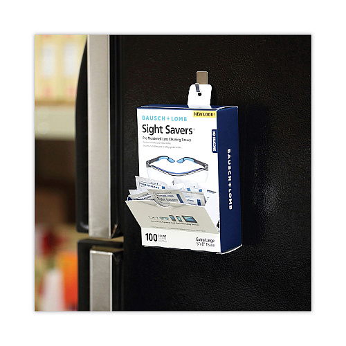 Bausch & Lomb Sight Savers Premoistened Lens Cleaning Tissues, 8 x 5, 100/Box (8574GM)