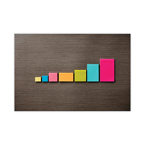 Post-it Original Pads in Floral Fantasy Collection Colors, 3" x 5", 100 Sheets/Pad, 5 Pads/Pack (6555UC)