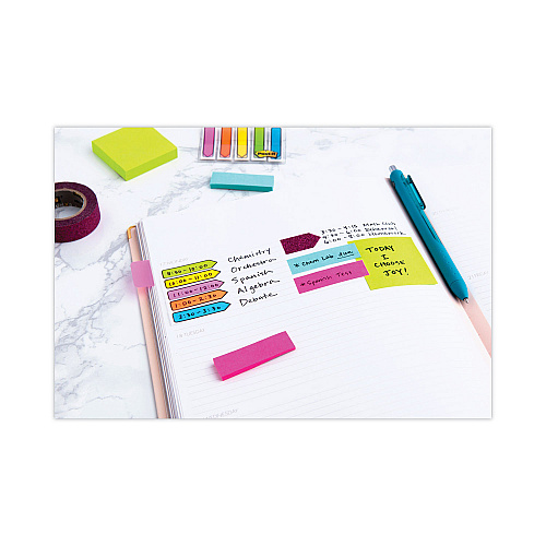 Post-it Mini Cubes, 1.88" x 1.88", Green Wave and Orange Wave Collections, 400 Sheets/Cube, 3 Cubes/Pack (20513PK)
