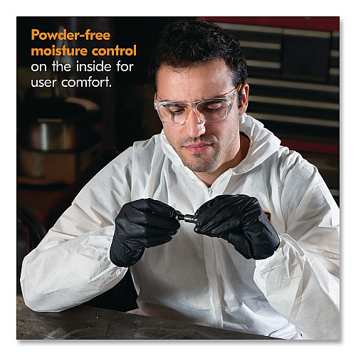 KleenGuard G10 Kraken Grip Nitrile Gloves, Small, 6 mil Thick, 9.5" Long, Black, 100/Box, 10 Boxes/Carton (49275)