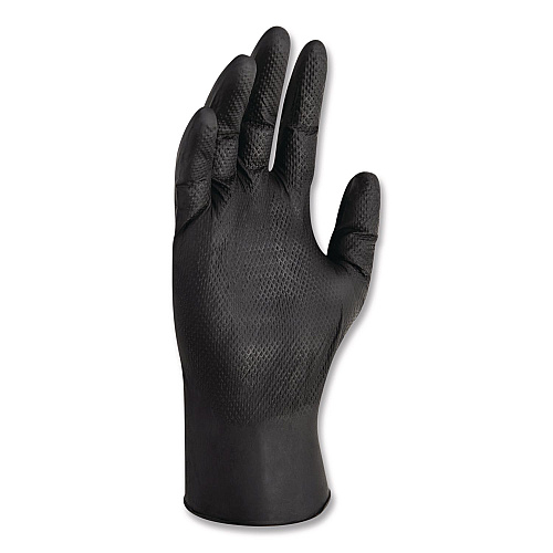 KleenGuard G10 Kraken Grip Nitrile Gloves, Small, 6 mil Thick, 9.5" Long, Black, 100/Box, 10 Boxes/Carton (49275)