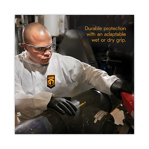 KleenGuard G10 Kraken Grip Nitrile Gloves, Powder-Free, X-Large, 6 mil Thick, 9.5" Long, Black, 90/Box, 10 Boxes/Carton (49278)