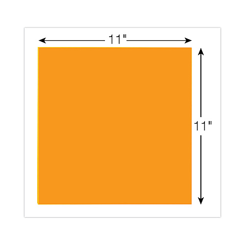 Post-it Big Notes, Unruled, 11 x 11, Orange, 30 Sheets (BN11O)