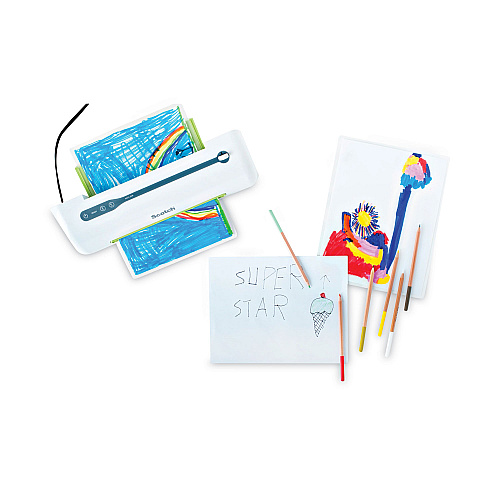 Scotch Self-Sealing Laminating Pouches, 12.5 mil, 2.81" x 4.5", Gloss Clear, 5/Pack (LS8535G)