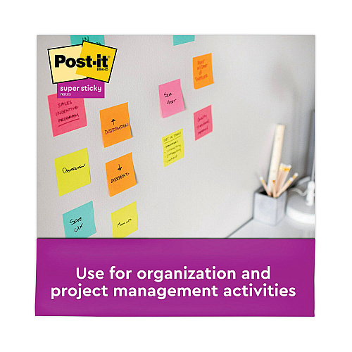 Post-it Pop-up 3 x 3 Note Refill, 3" x 3", Energy Boost Collection Colors, 90 Sheets/Pad, 10 Pads/Pack (R33010SSAU)