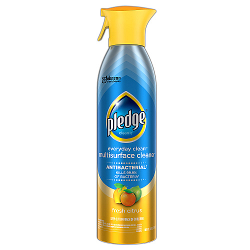 Pledge Multi Surface Antibacterial Everyday Cleaner, 9.7 oz Aerosol Spray, 6/Carton (336276)