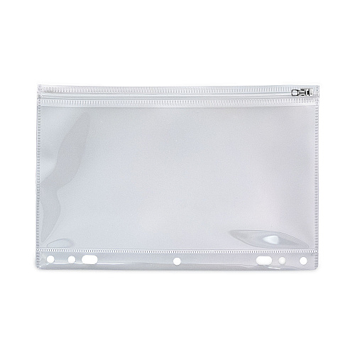 Anglers Zip-All Ring Binder Pocket, 8.5 x 11, Clear (ANG52)