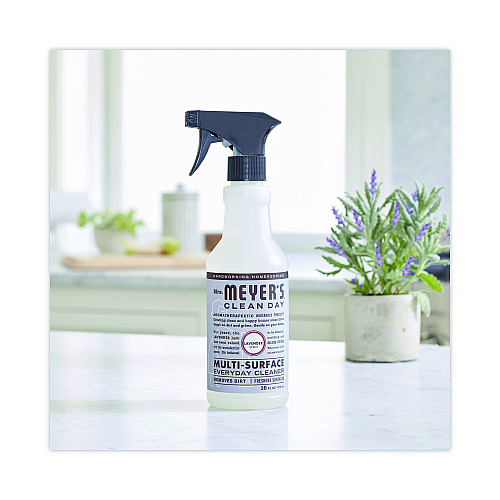 Mrs. Meyer's Multi Purpose Cleaner, Lavender Scent, 16 oz Spray Bottle, 6/Carton (323568)
