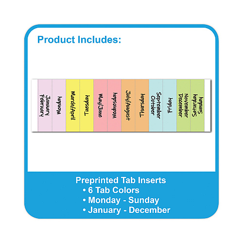 C-Line Zippered Binder with Expanding File, 2" Expansion, 7 Sections, Zipper Closure, 1/6-Cut Tabs, Letter Size, Bright Blue (48115)