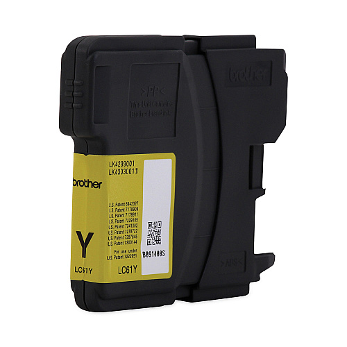 Brother LC61YS Innobella Ink, 325 Page-Yield, Yellow