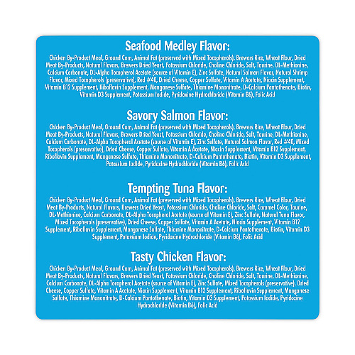 Temptations Cat Treats Mega Pack Variety, 6.3 oz Pouch, 4/Pack (22000661)