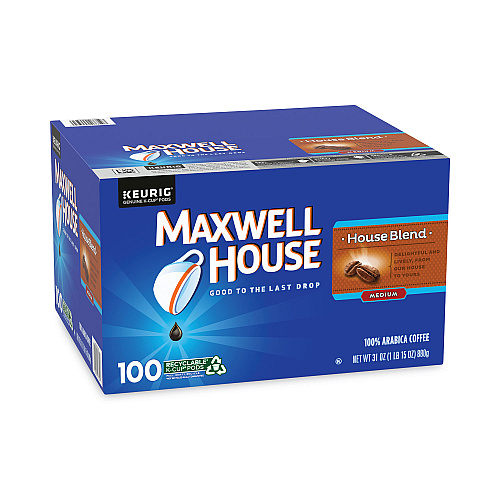 Maxwell House House Blend Coffee K-Cups, 100/Carton (22000683)