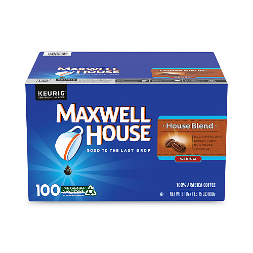 Maxwell House House Blend Coffee K-Cups, 100/Carton (22000683)