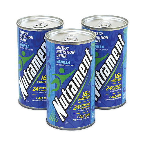 Nutrament Energy Nutrition Drink, Vanilla, 12 oz Can, 12/Carton (20902579)