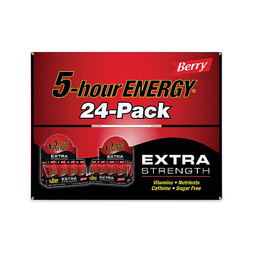 5-hour ENERGY Extra Strength Energy Drink, Berry, 1.93 oz Bottle, 24/Carton (22000631)