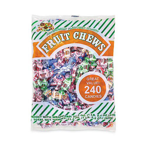 Albert's Assorted Fruit Chews, 1.5 lb Bag, Approx. 240 Pieces (20901227)