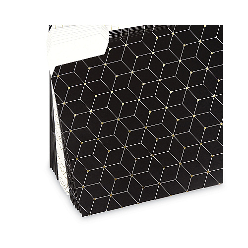 U Brands Fashion File Folders, 1/3-Cut Tabs: Assorted, Letter Size, Assorted Colors, 24/Box (4150U0112)
