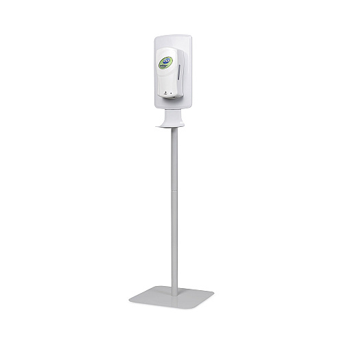 Dial FIT Touch Free Dispenser Floor Stand, 15.7 x 15.7 x 58.3, White (09495EA)