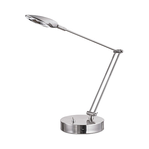Alera Adjustable LED Task Lamp with USB Port, 11w x 6.25d x 26h, Brushed Nickel (ALELED900S)
