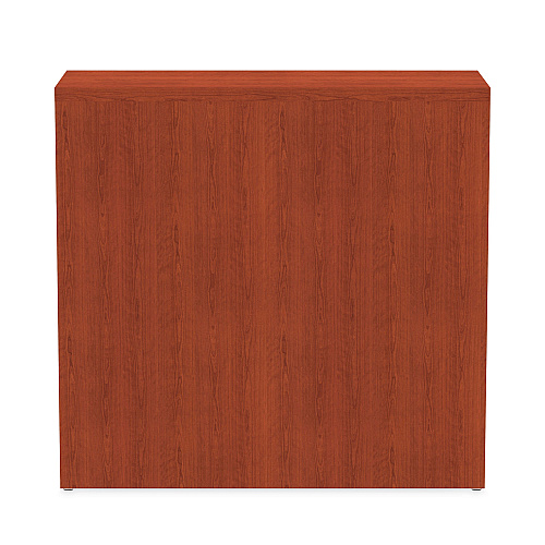 Alera Valencia Series Bookcase, Two-Shelf, 31.75w x 14d x 29.5h, Med Cherry (ALEVA633032MC)