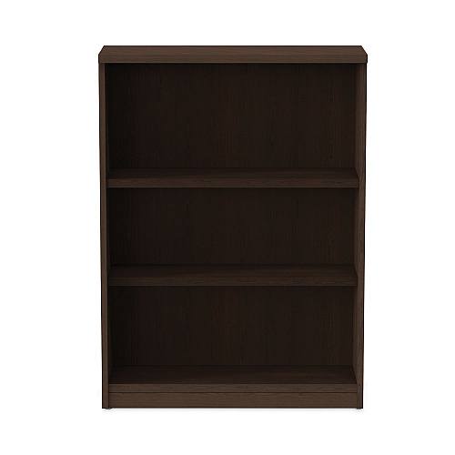 Alera Valencia Series Bookcase, Three-Shelf, 31.75w x 14d x 39.38h, Espresso (ALEVA634432ES)