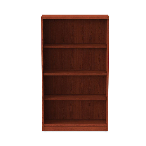 Alera Valencia Series Bookcase, Four-Shelf, 31.75w x 14d x 54.88h, Medium Cherry (ALEVA635632MC)