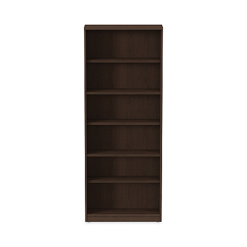 Alera Valencia Series Bookcase, Six-Shelf, 31.75w x 14d x 80.25h, Espresso (ALEVA638232ES)