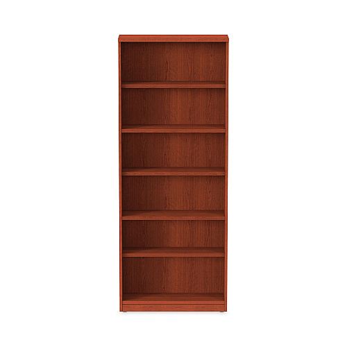 Alera Valencia Series Bookcase, Six-Shelf, 31.75w x 14d x 80.25h, Medium Cherry (ALEVA638232MC)