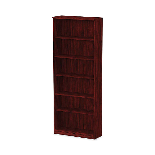 Alera Valencia Series Bookcase, Six-Shelf, 31.75w x 14d x 80.25h, Mahogany (ALEVA638232MY)