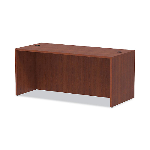 Alera Valencia Series Straight Front Desk Shell, 65" x 29.5" x 29.63", Medium Cherry (ALEVA216630MC)