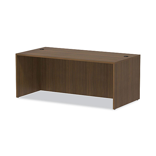 Alera Valencia Series Straight Front Desk Shell, 71" x 35.5" x 29.63", Modern Walnut (ALEVA217236WA)