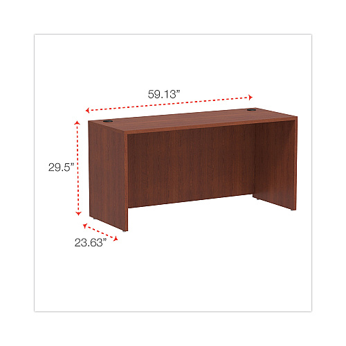 Alera Valencia Series Credenza Shell, 59.13w x 23.63d x 29.5h, Medium Cherry (ALEVA256024MC)