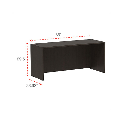 Alera Valencia Series Credenza Shells, 65w x 23.6d x 29.5h, Espresso (ALEVA256624ES)