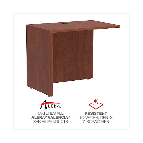 Alera Valencia Series Reversible Return/Bridge Shell, 35w x 23.63d x 29.5h, Medium Cherry (ALEVA353624MC)