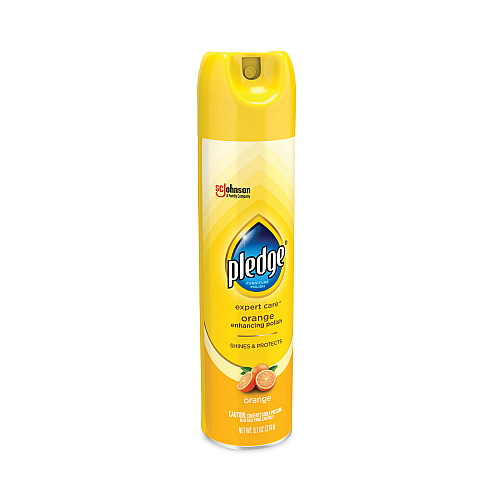 Pledge Furniture Polish, Orange Clean Scent, 9.7 oz Aerosol Spray (336385EA)