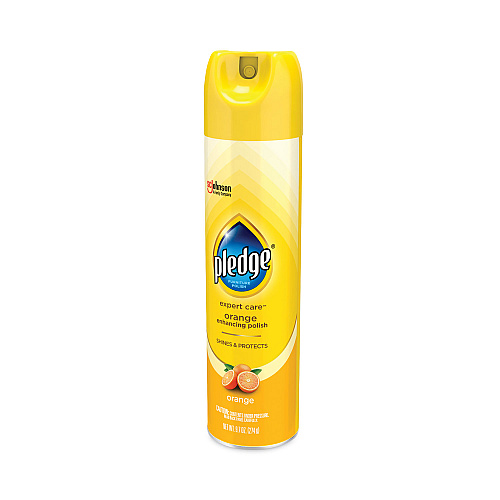 Pledge Furniture Polish, Orange Clean Scent, 9.7 oz Aerosol Spray (336385EA)