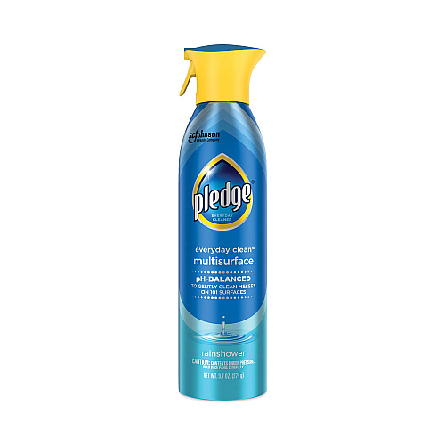 Pledge Multi-Surface Everyday, Rainshower, 9.7 oz Aerosol Spray, 6/Carton (339851)