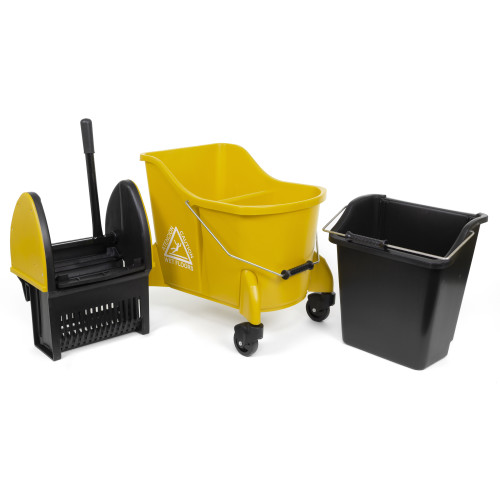 Toughworks Dual Chamber Bucket, Yellow, 35 Qt, 1 Each (92224083YL)