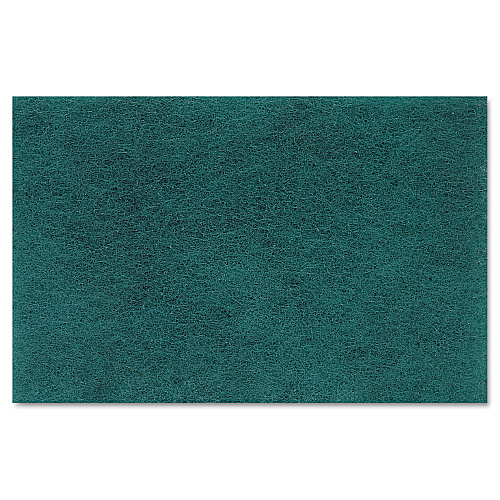 Boardwalk&reg; Medium Duty Scour Pads, Green, 6 x 9, 20 Pads (BWK196)