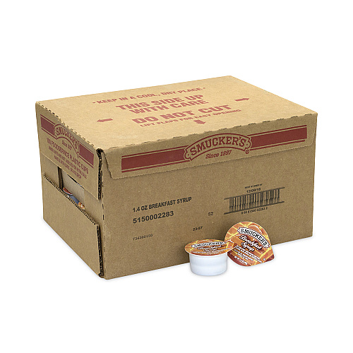 Smucker's Breakfast Syrup Single Serve Packs, 1.4 oz Mini-Tub, 100/Carton (30700029)