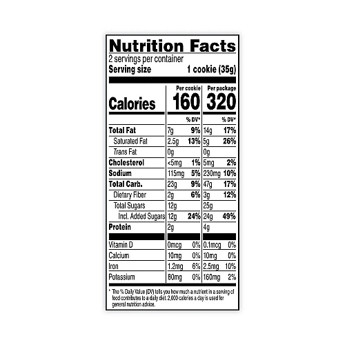 Grandma's Big Chocolate Brownie, 2.5 oz Packet, 2 Brownies/Pack, 60 Packs/Carton (29500062)