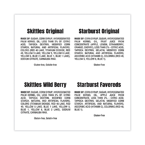 Skittles and Starburst Fun Size Variety Pack, 6 lb 8.4 oz Bag (22000768)
