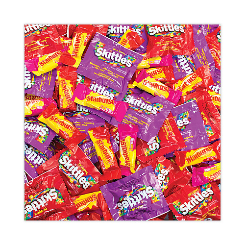 Skittles and Starburst Fun Size Variety Pack, 6 lb 8.4 oz Bag (22000768)