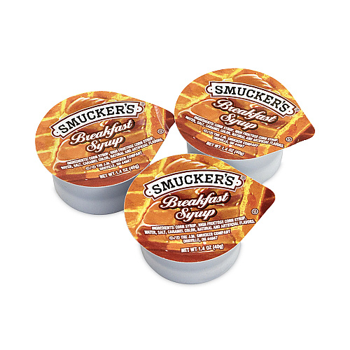 Smucker's Breakfast Syrup Single Serve Packs, 1.4 oz Mini-Tub, 100/Carton (30700029)