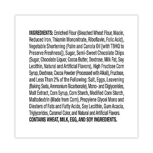 Grandma's Big Chocolate Brownie, 2.5 oz Packet, 2 Brownies/Pack, 60 Packs/Carton (29500062)