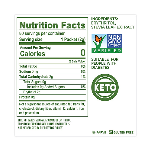 Splenda No Calorie Sweetener Packets, 2 g, 80 per box (001493)