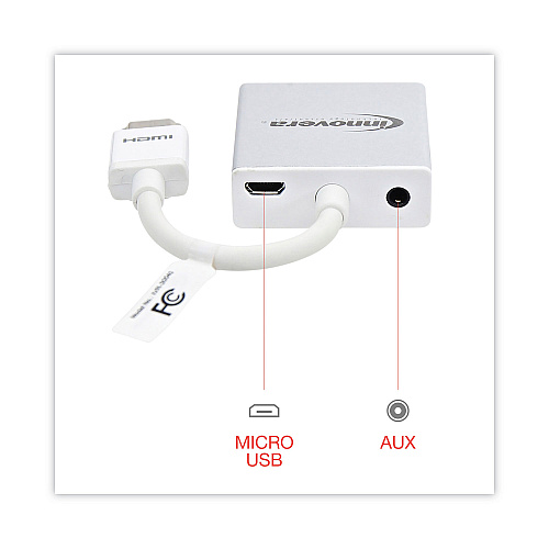 Innovera HDMI to SVGA Adapter, 6", White (IVR30040)