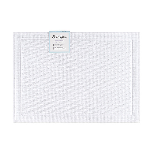 Host & Home Cotton Bath Mat 17x24 White - 1 Each (P-HH-BM-1724-WH)
